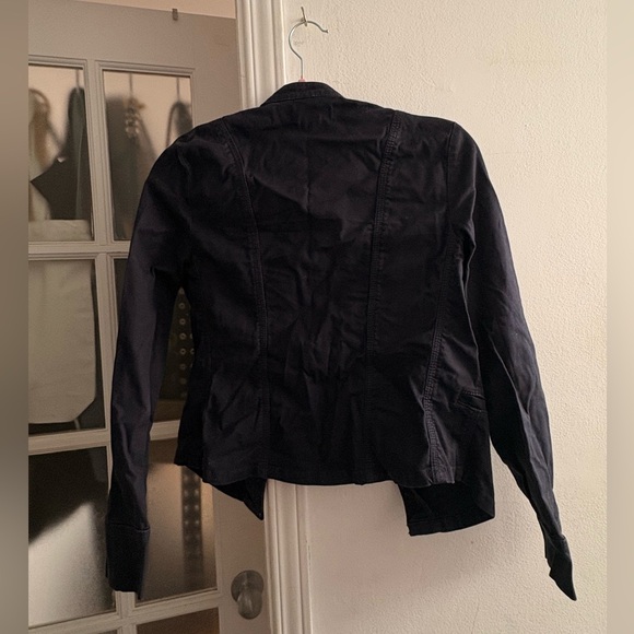 Women's Navy Utility Jacket - Picture 2 of 3
